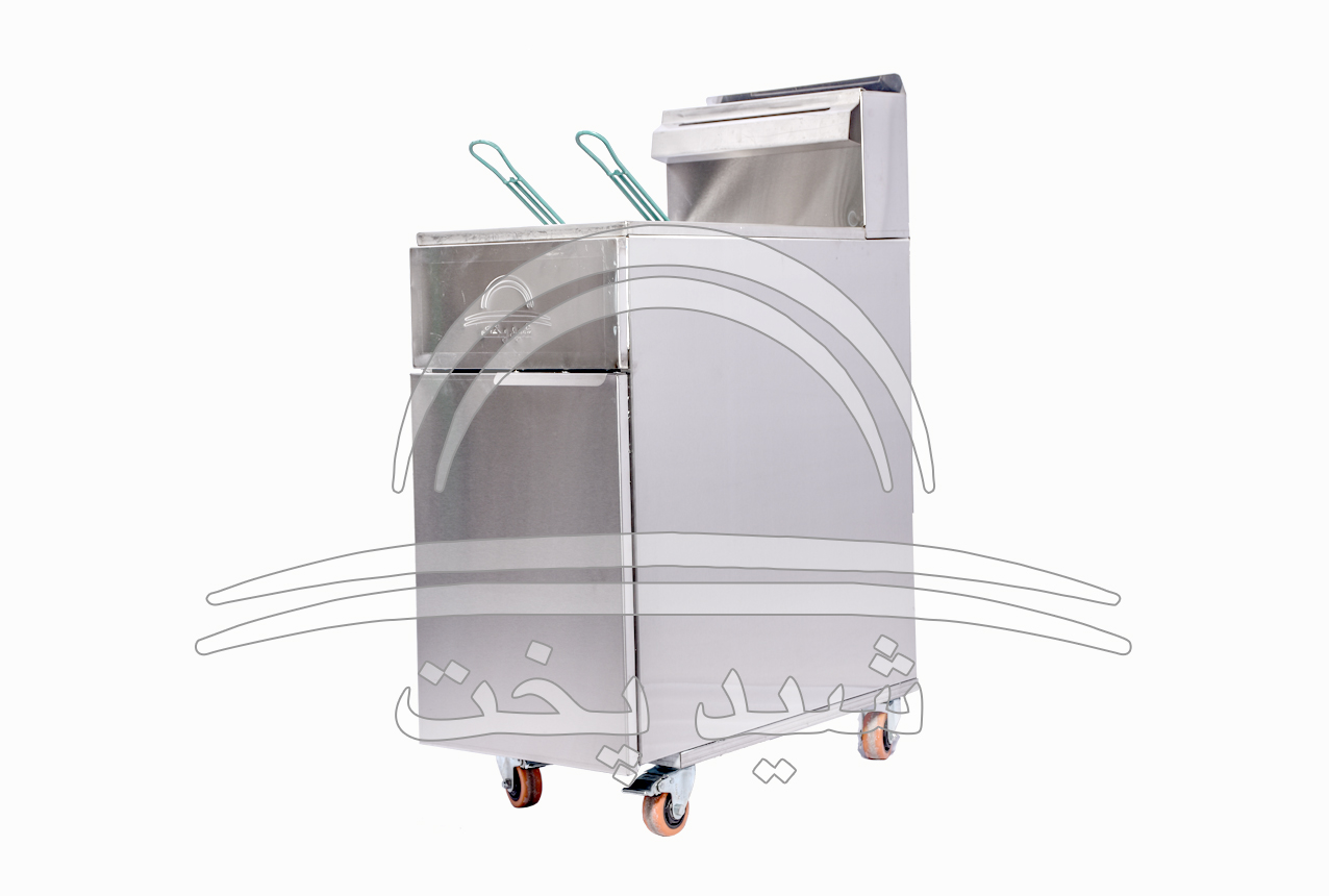 سرخ کن صنعتی ایستاده مبله دو سبده مبله  10  کیلویی طرح امپریال
