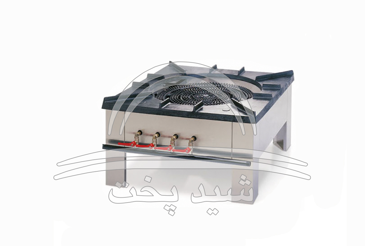 اجاق پلو پز 4 شعله استیل بدون کوره