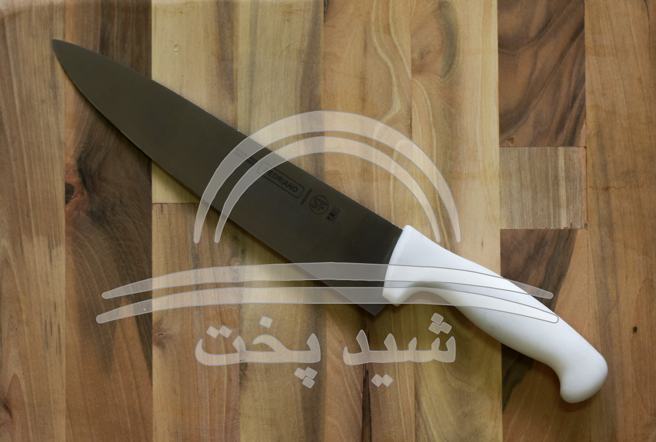 چاقو آشپزخانه pedriano دسته فایبر گلاس سفید