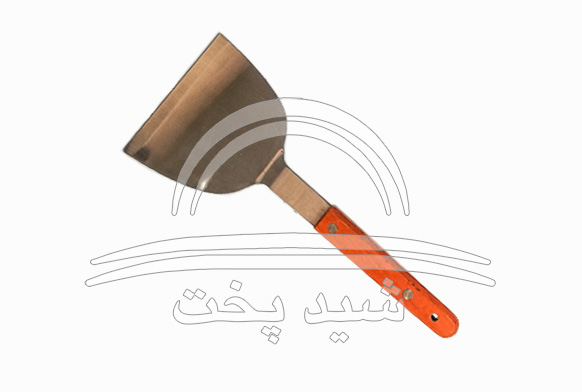کاردک استیل دسته چوبی کوچک 